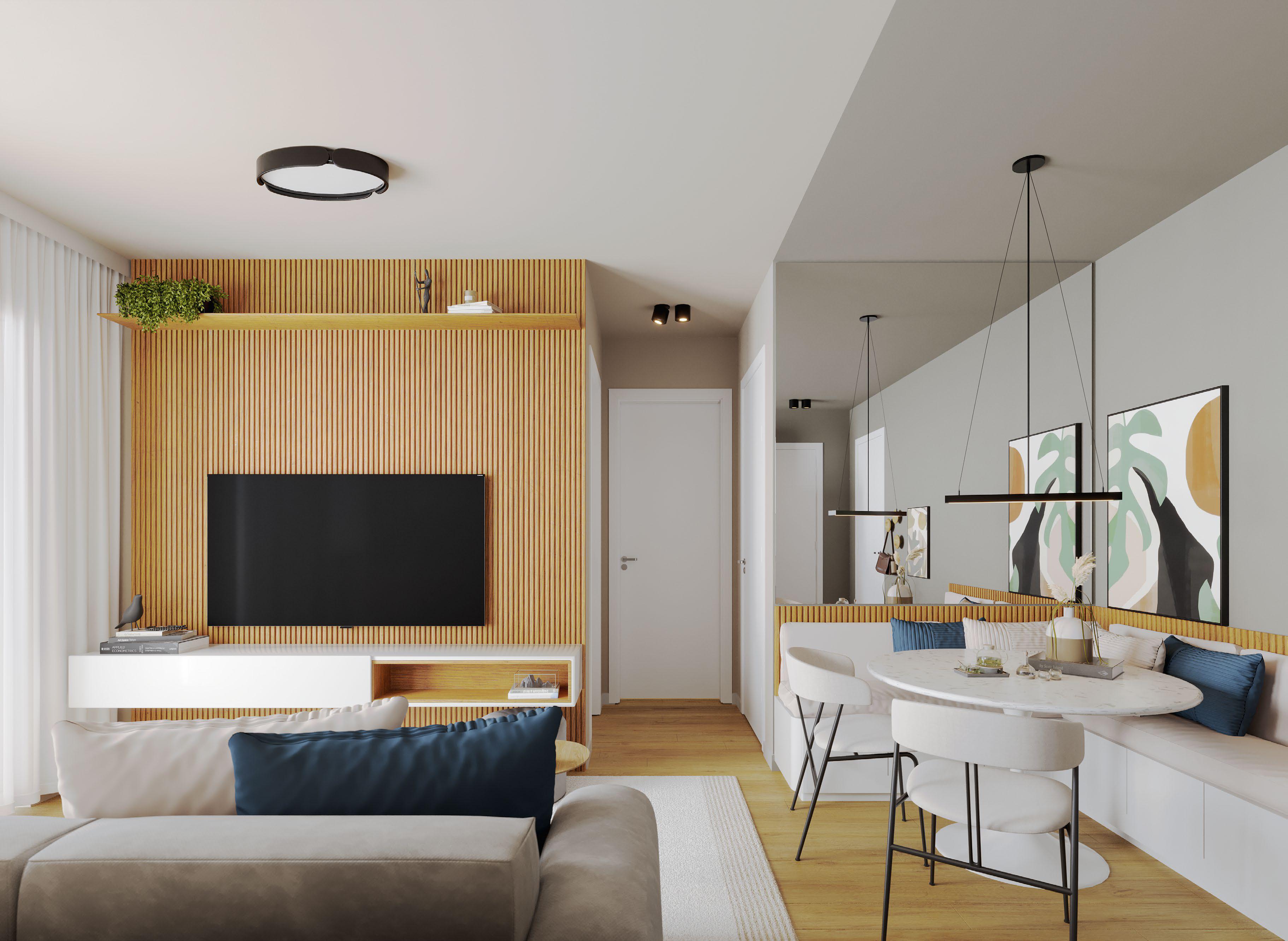 Puerta blanca en habitación