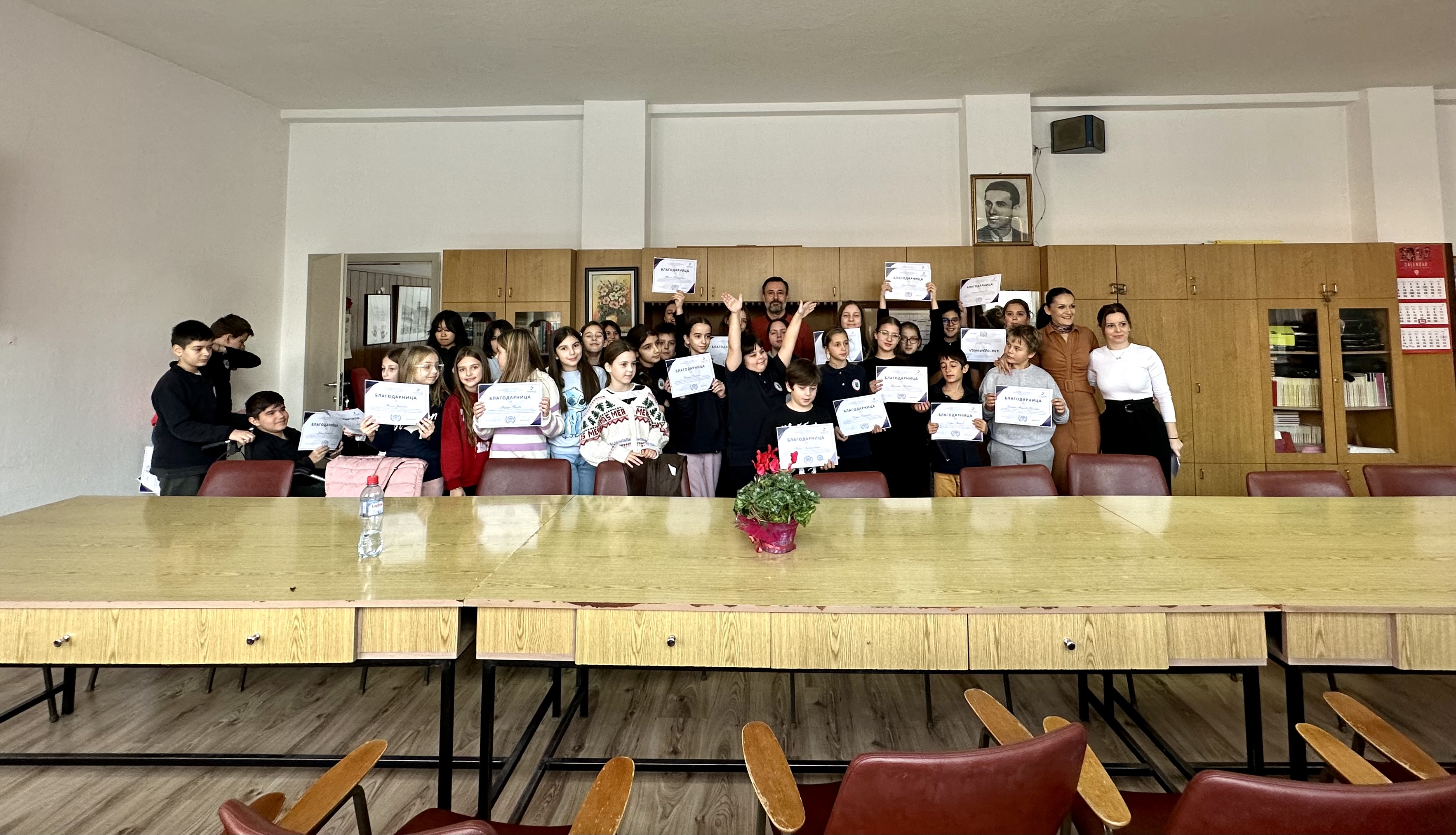 Доделување на потврди за учество