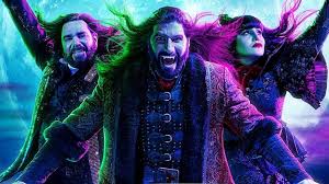 The cast of American TV show What We Do in The Shadows