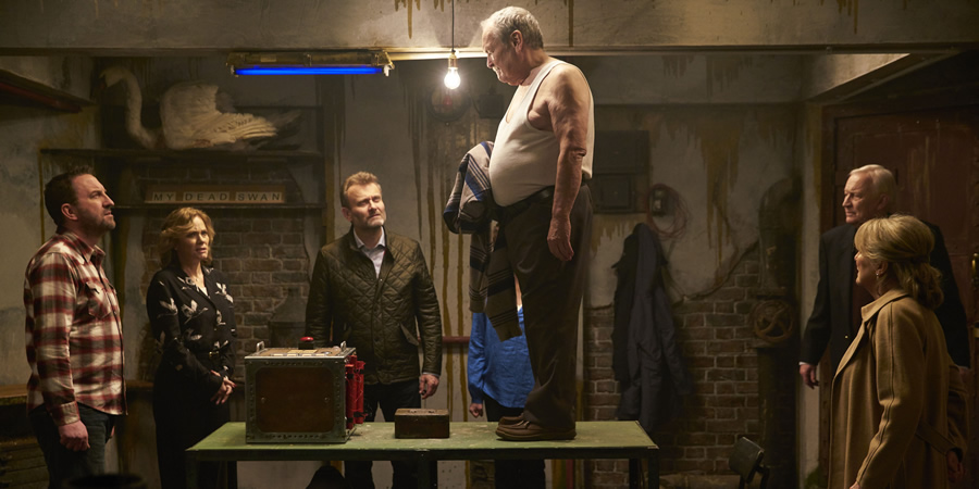   Still of the cast in Not Going Out Escape Room