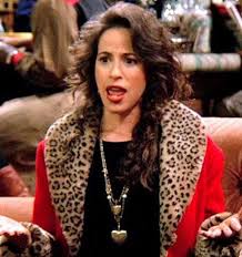 Janice Wheeler sat on the Friends Central Perk Sofa