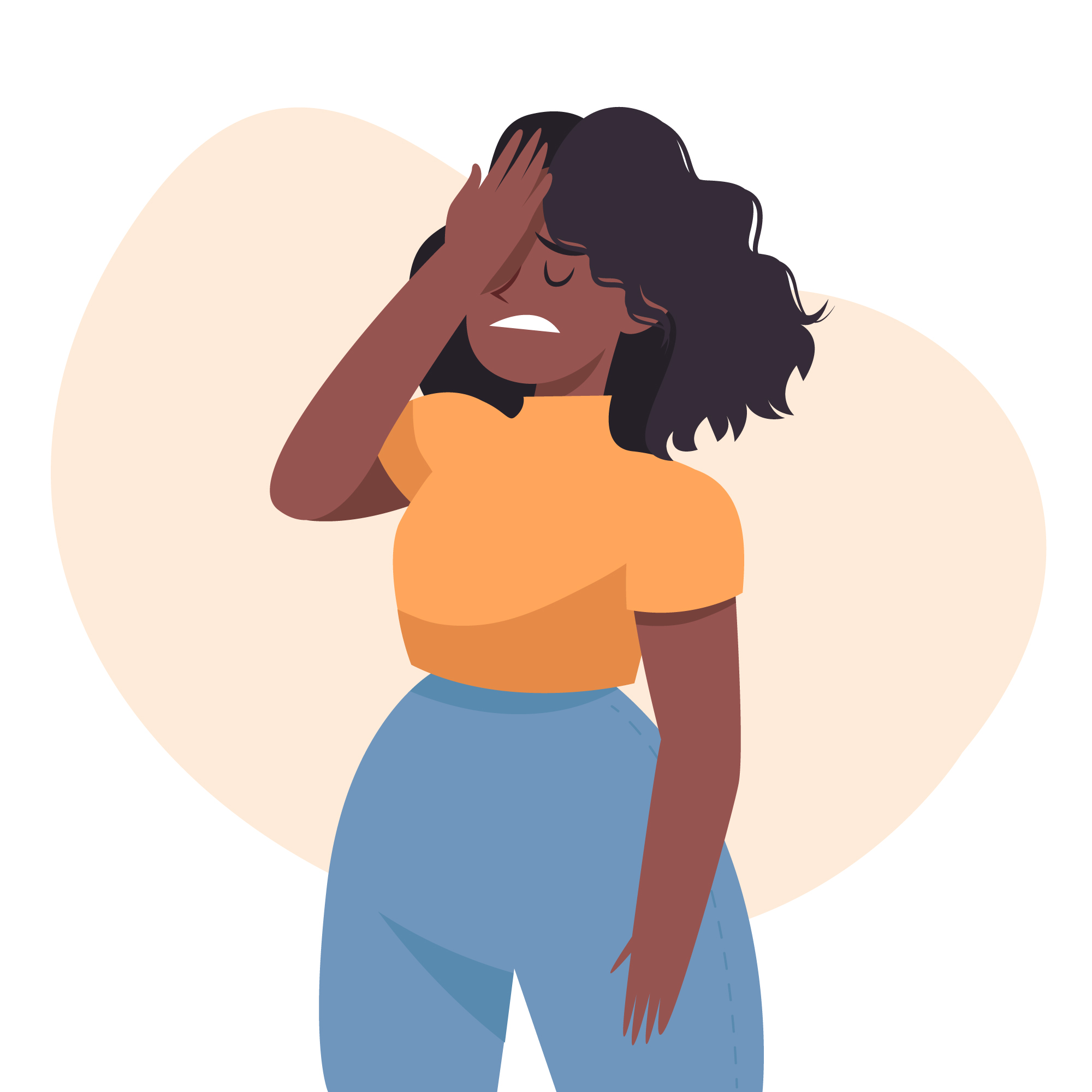 girl with trauma