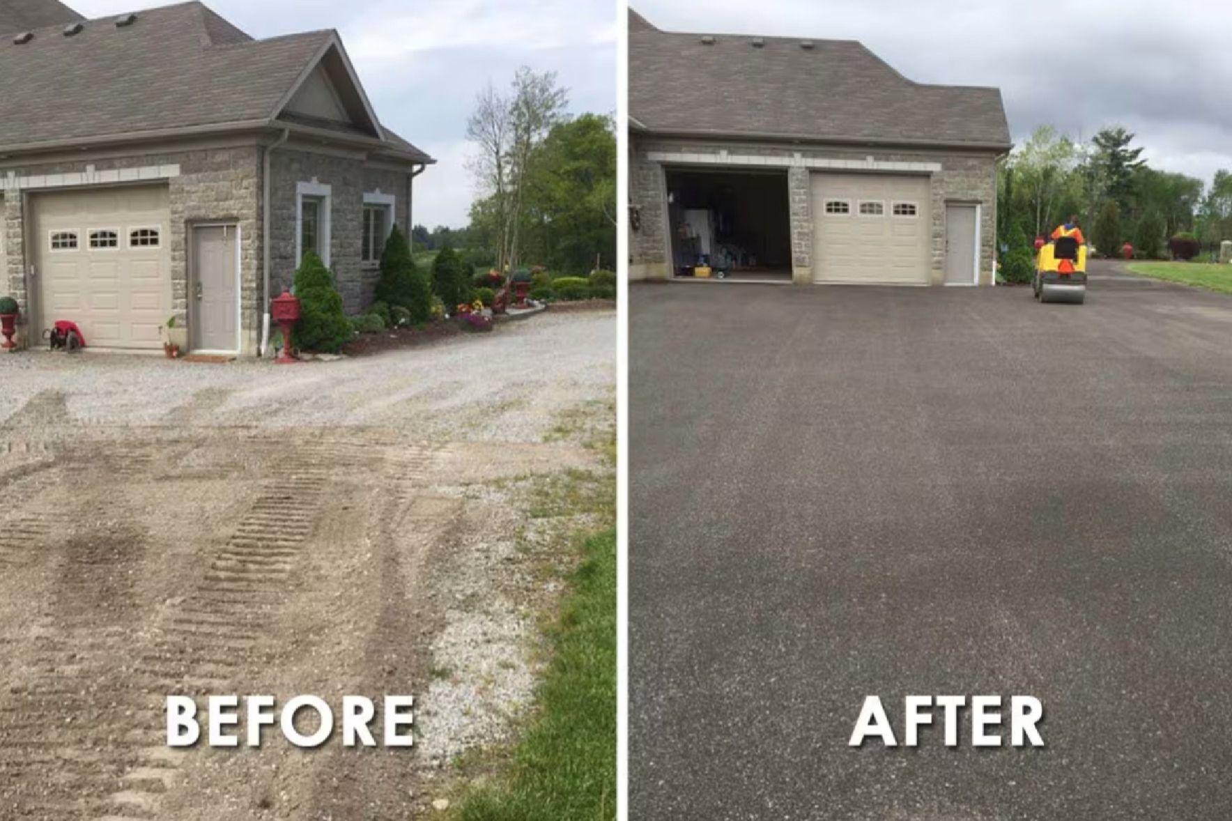 Affordable recycled asphalt driveway project in SC