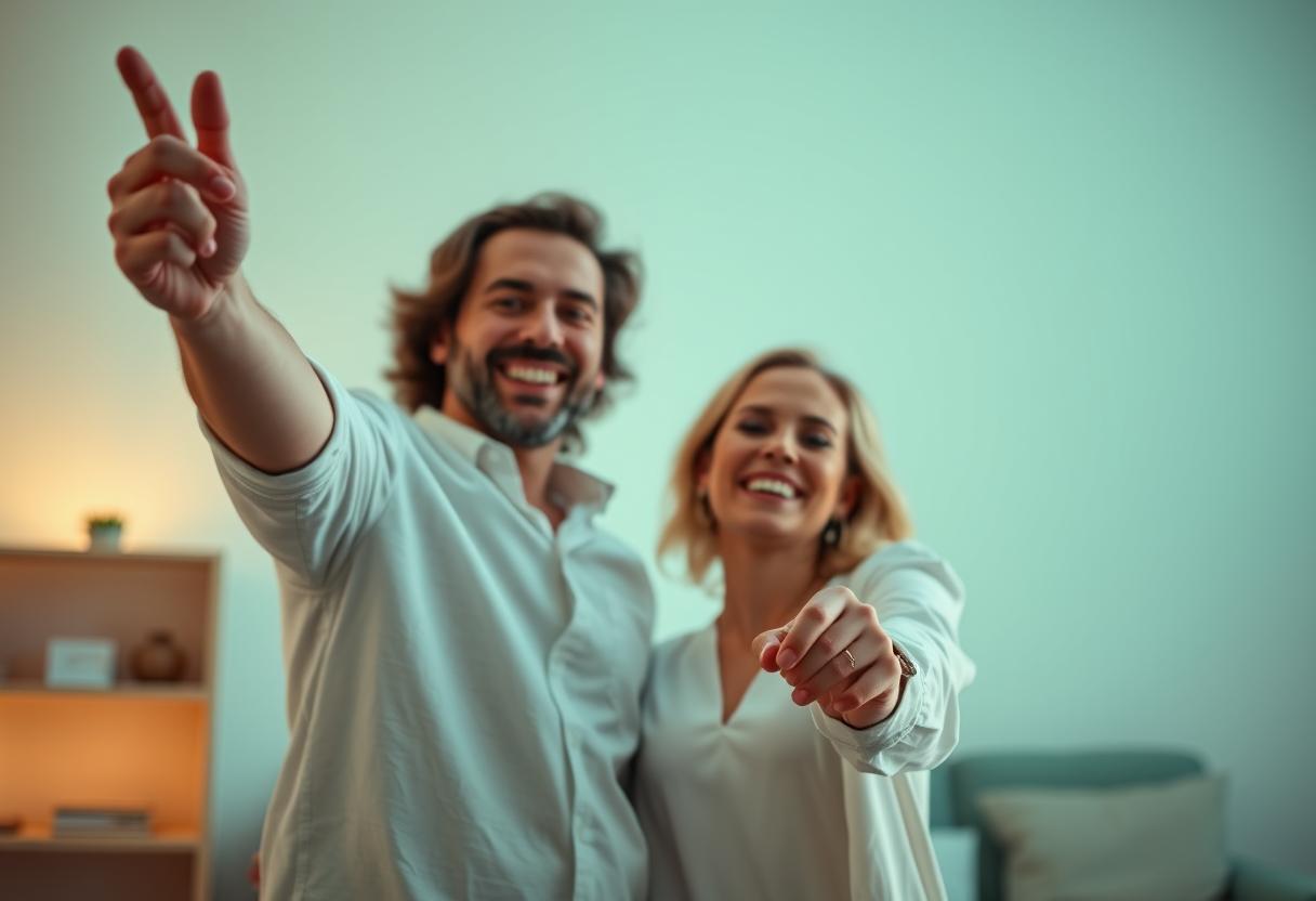 Happy Couple After Selling Home