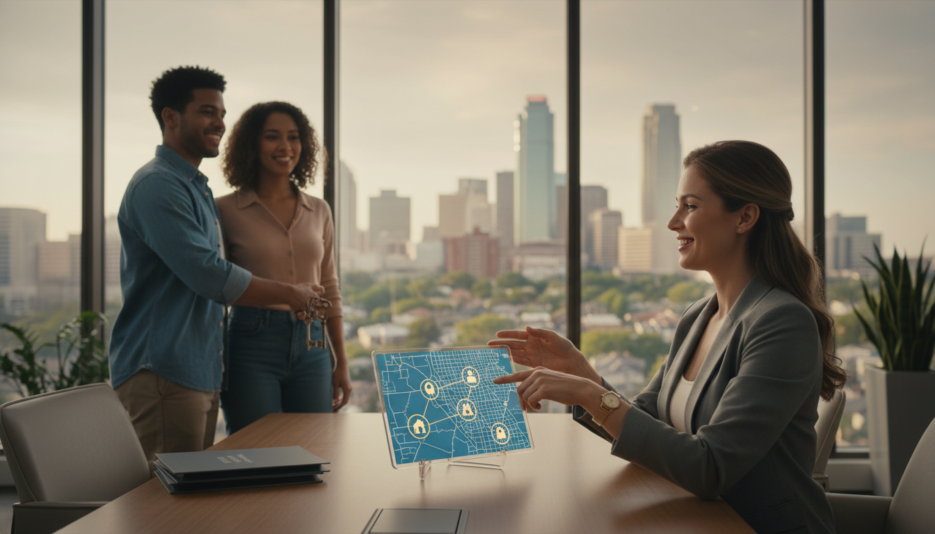 Kansas City real estate agent guiding clients through rental property investment neighborhoods