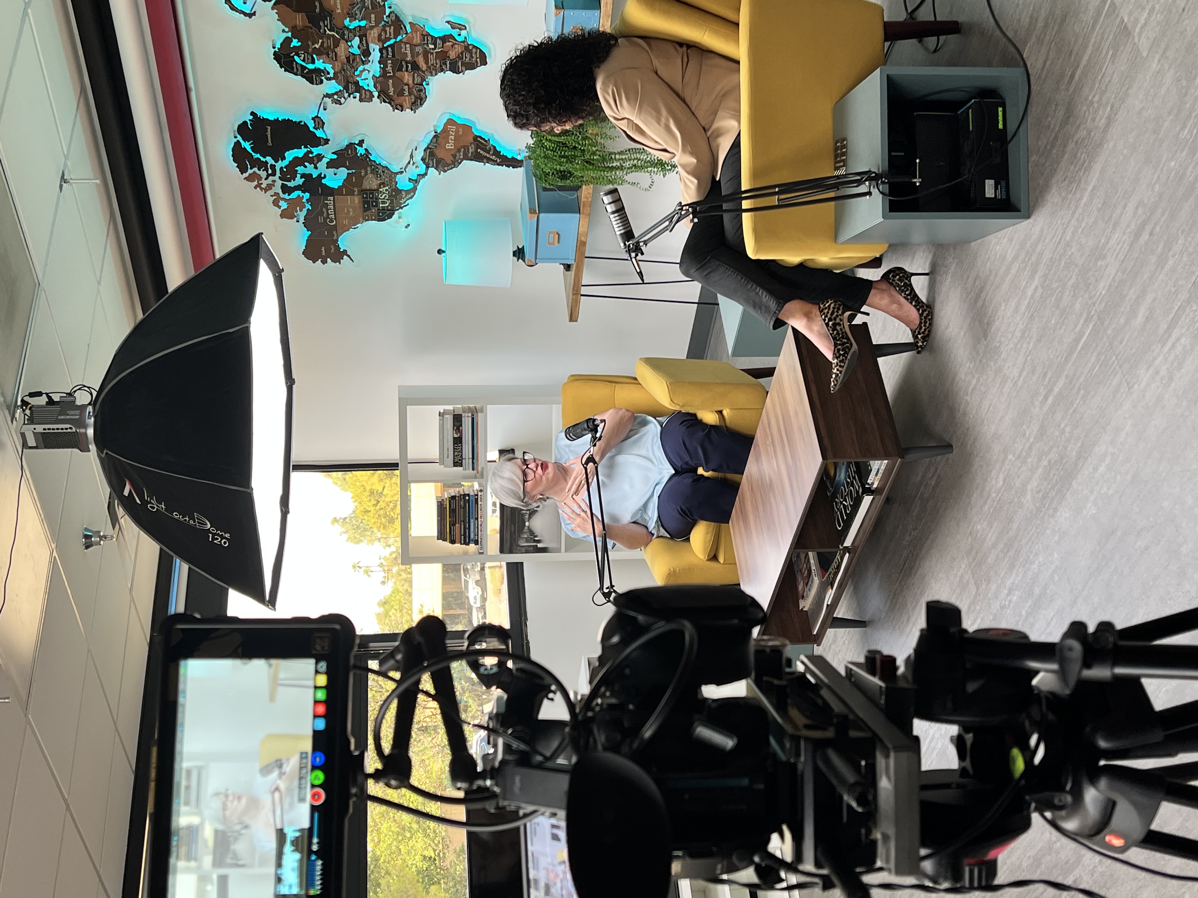 Juliet Peters behind the scenes