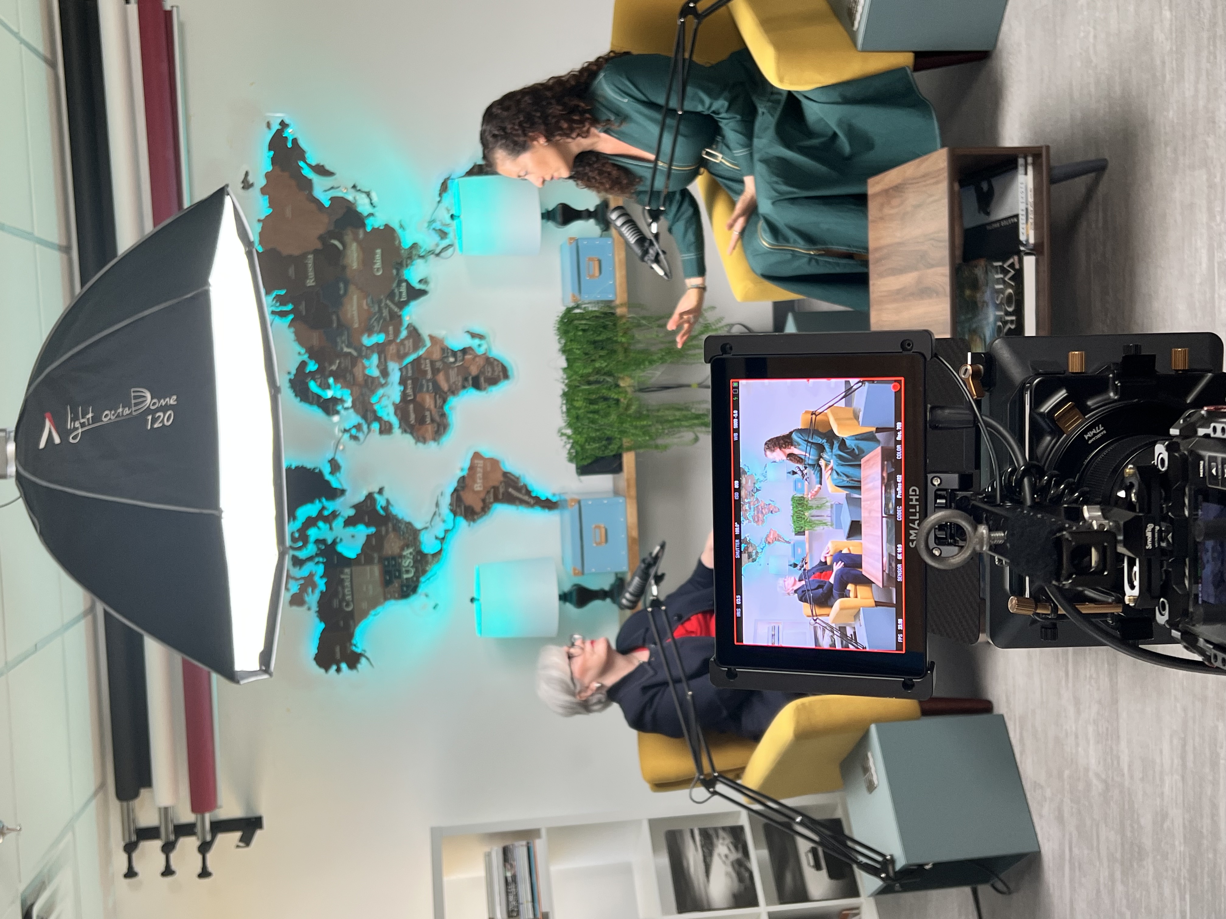 Podcast recording equipment