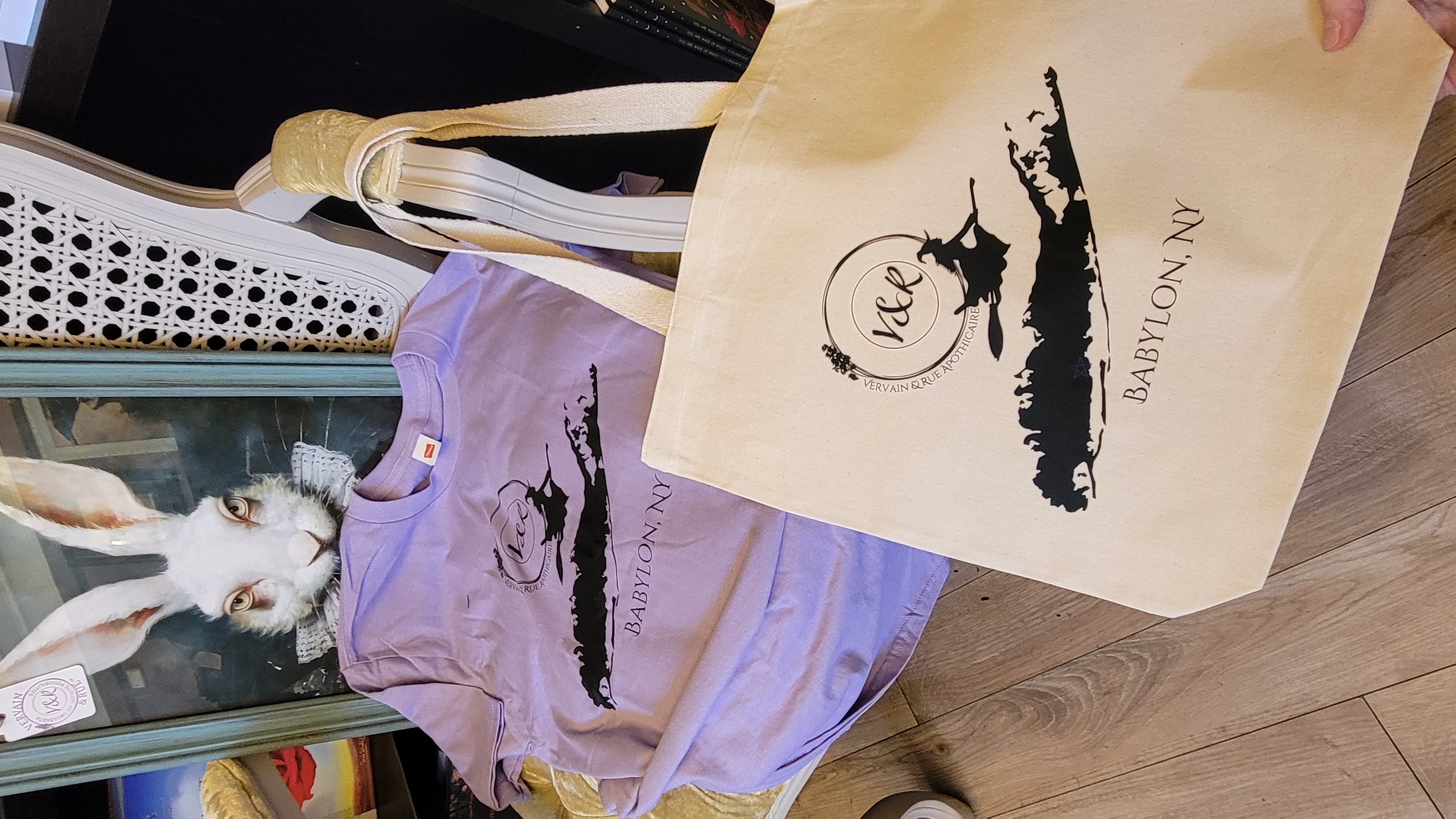 Flying Witch over Long Island Tee & Tote