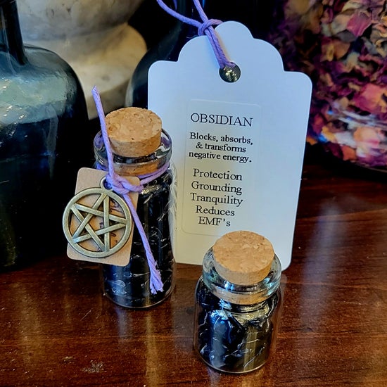 Obsidian Crystal Jar