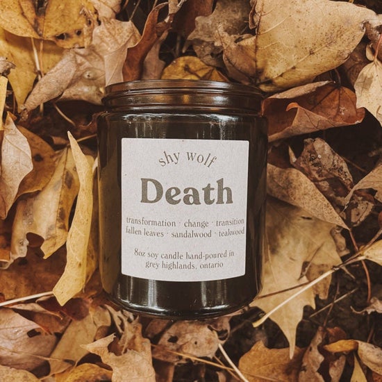Death Soy Wax Candle by Shy Wolf Death Soy Wax Candle by Shy Wolf