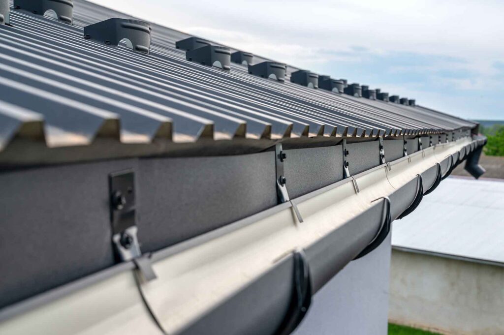 newly installed gutter