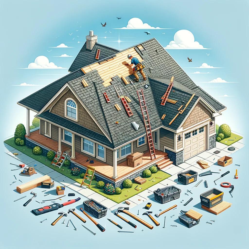 Roof repair in Liberty Hill, Texas