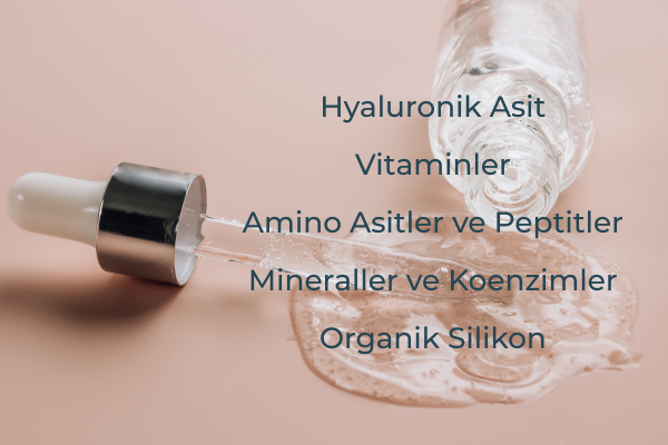 Mezoterapi kokteylleri, cildin ihtiyacına göre çeşitli aktif bileşenlerin karışımından oluşur. Mezoterapi kokteylleri, cildin ihtiyacına göre çeşitli aktif bileşenlerin karışımından oluşur.
