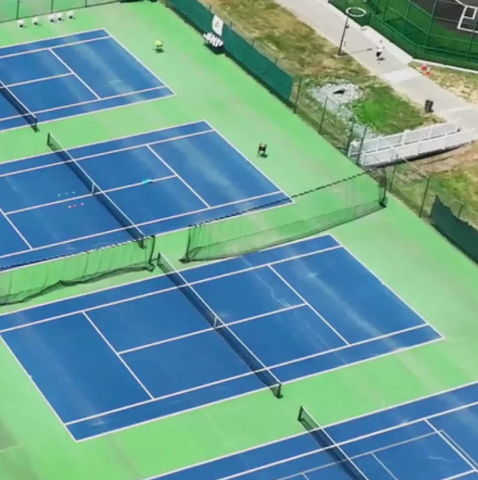 Mercer County Community College outdoor tennis courts