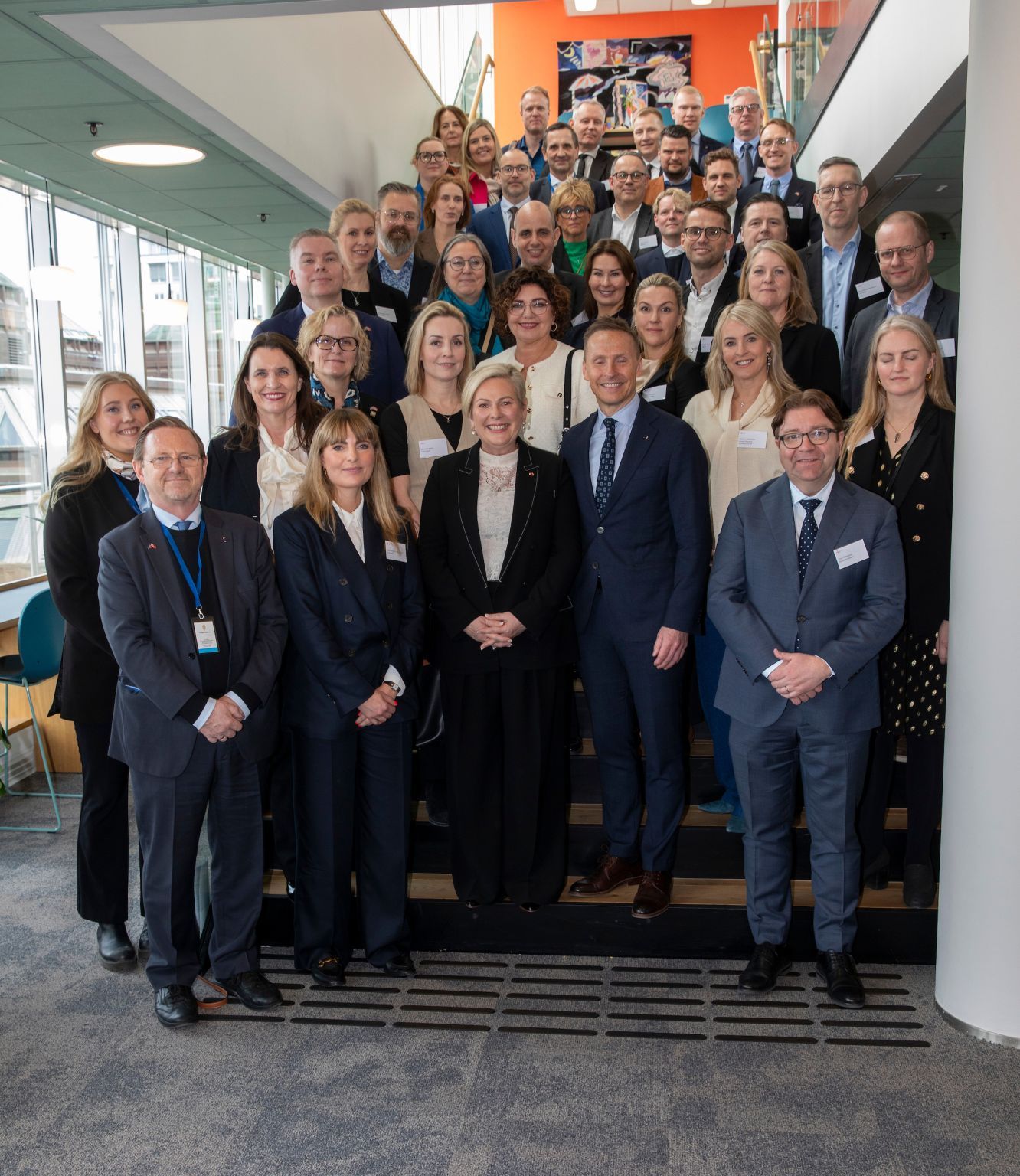 Oslo Delegation group with Halla Tómasdóttir