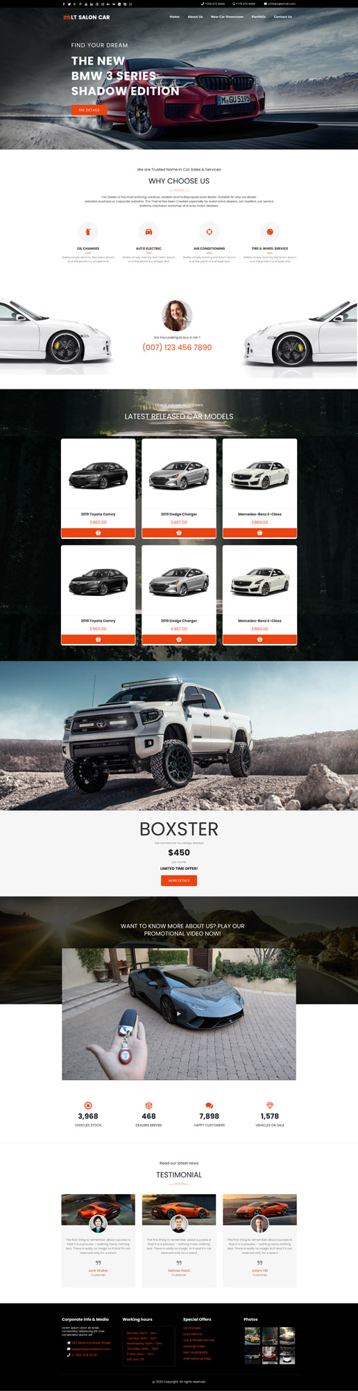 Car Dealer Website Template