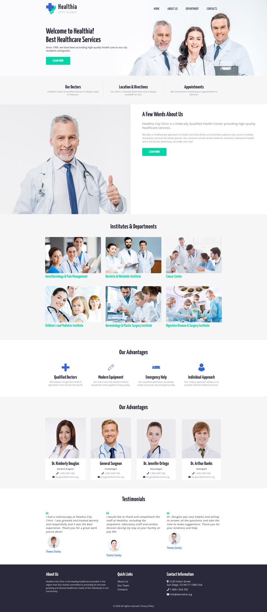 Medical Website Template