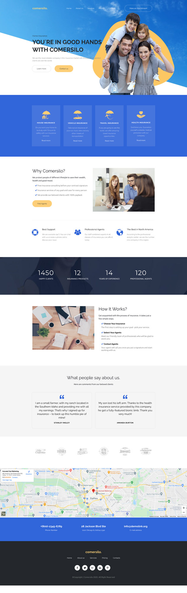 Insurance Website Template