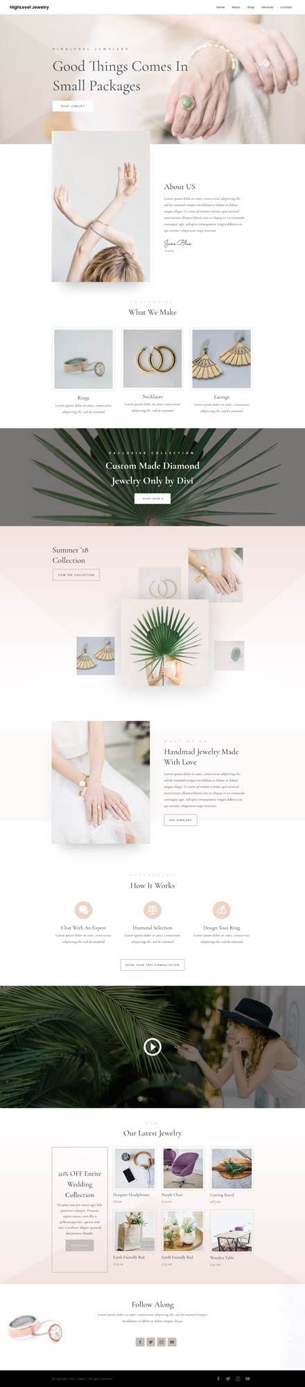 Jewelry Website Template