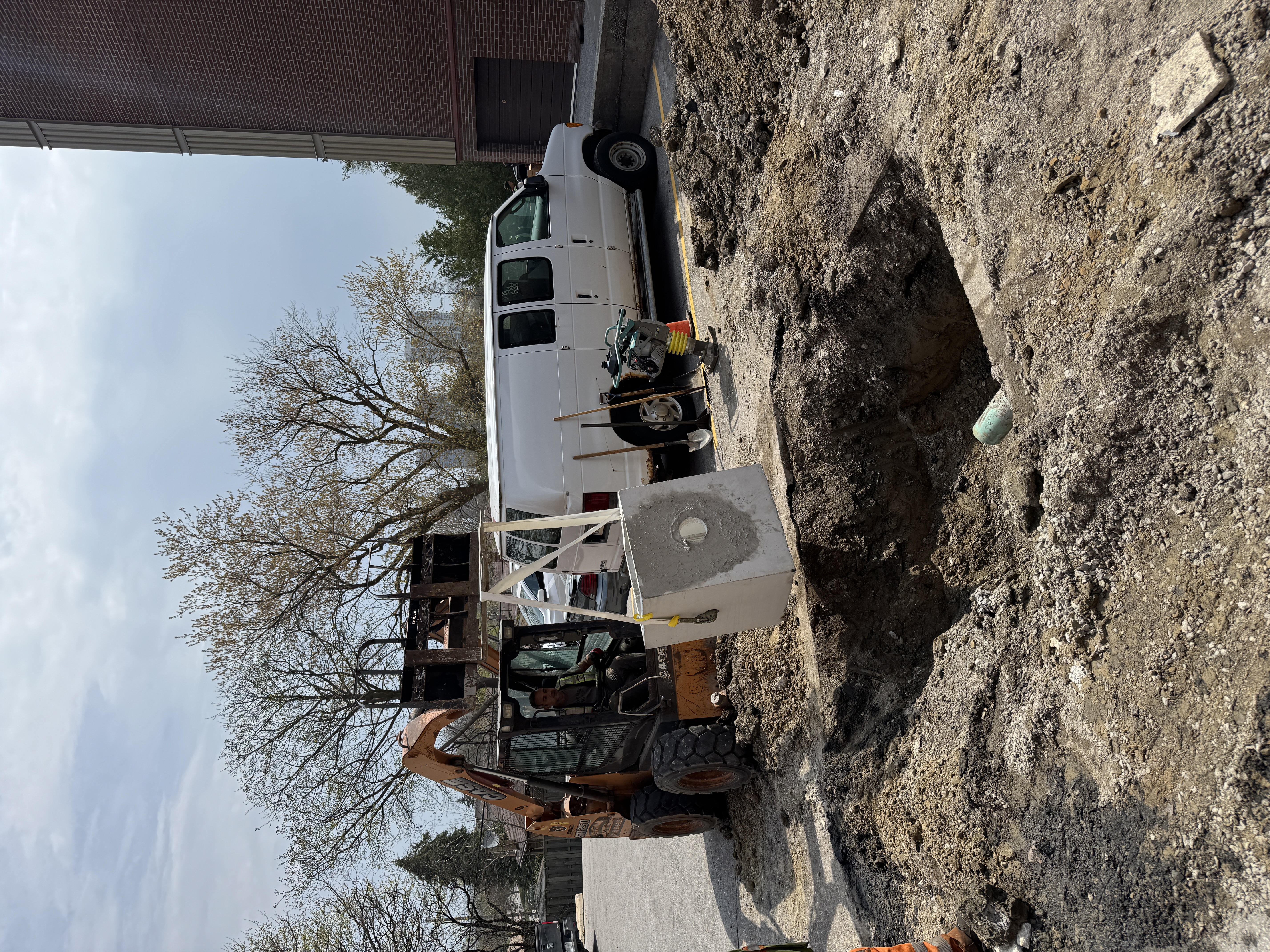 Pre-Cast Concrete Catch Basin Installation | Pavemar Paving