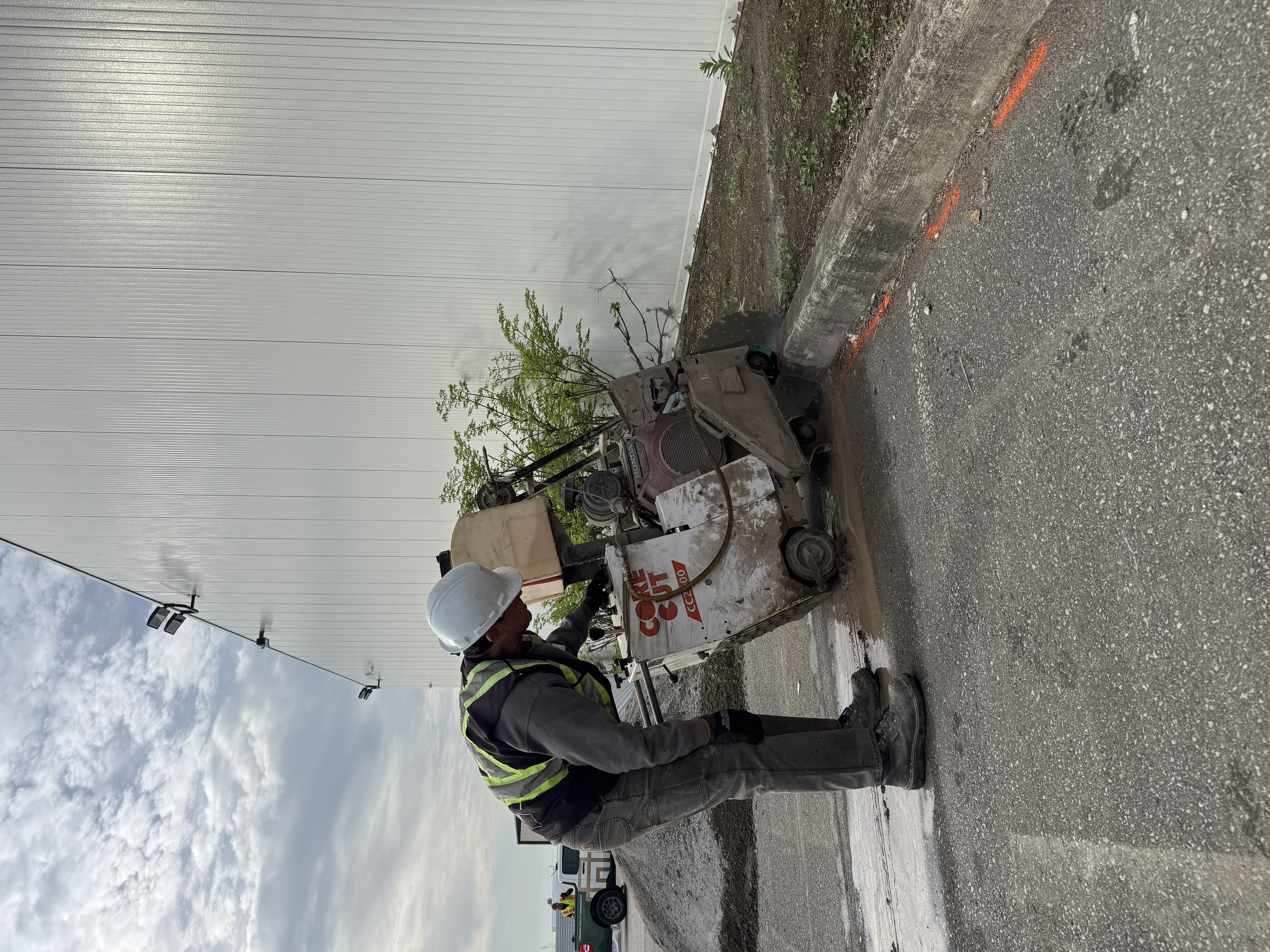 Concrete Curb Cutting | Pavemar Paving