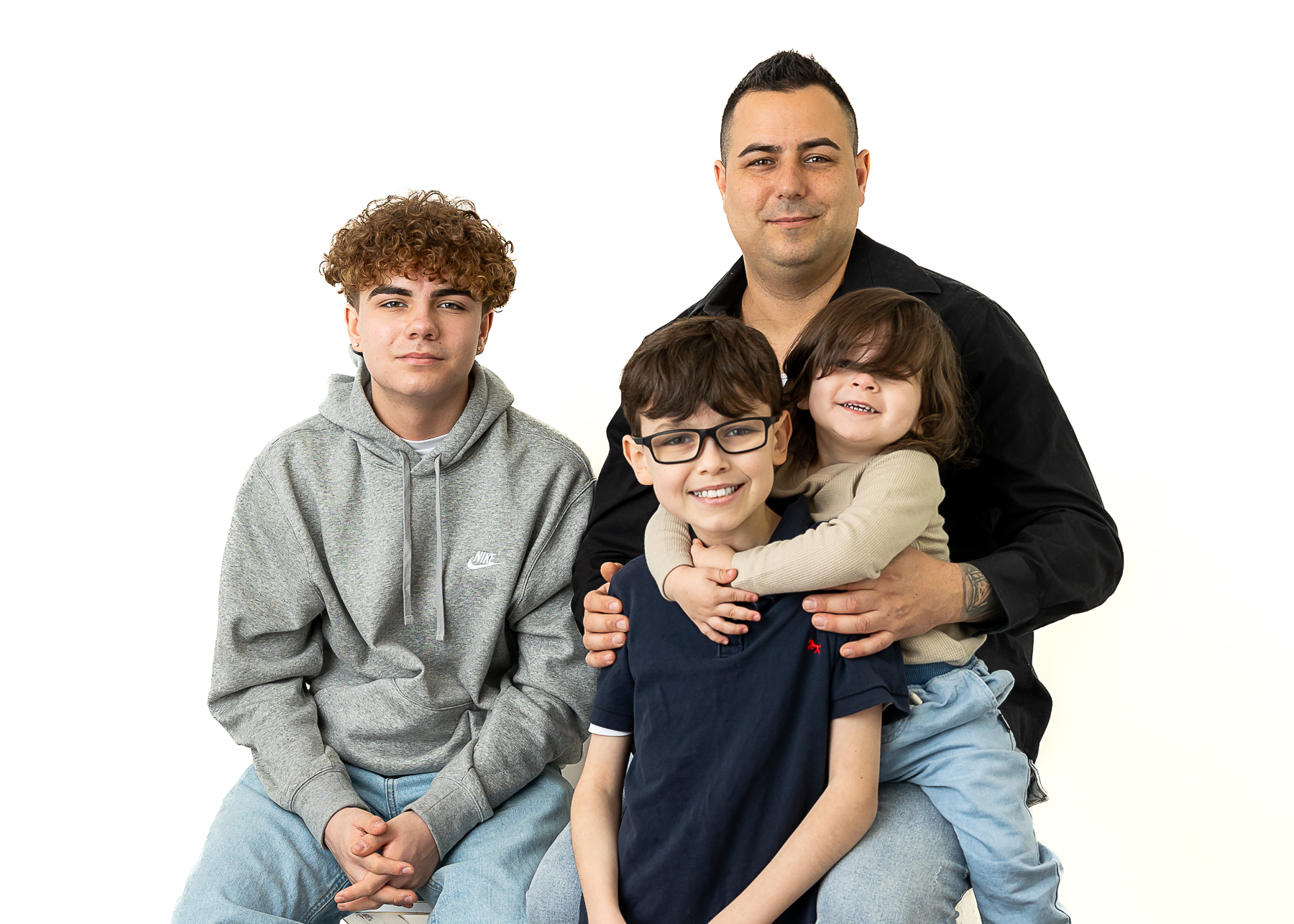 Father and children