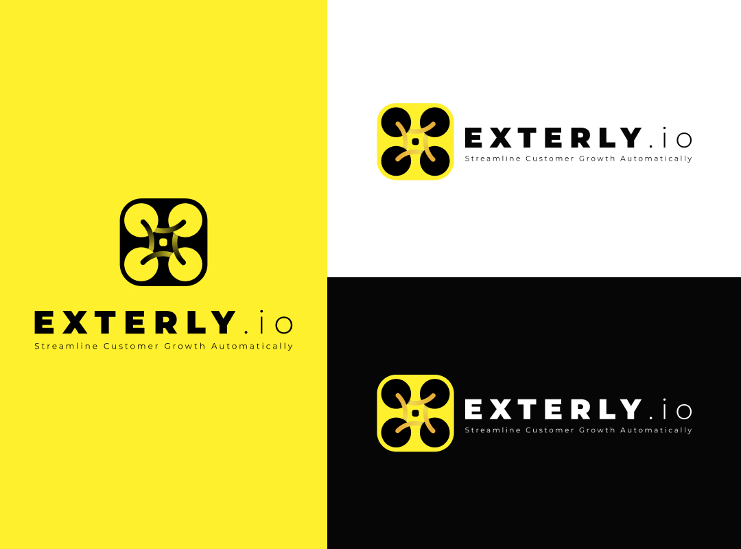 Logo colour variations of Business automation software by Exter marketing