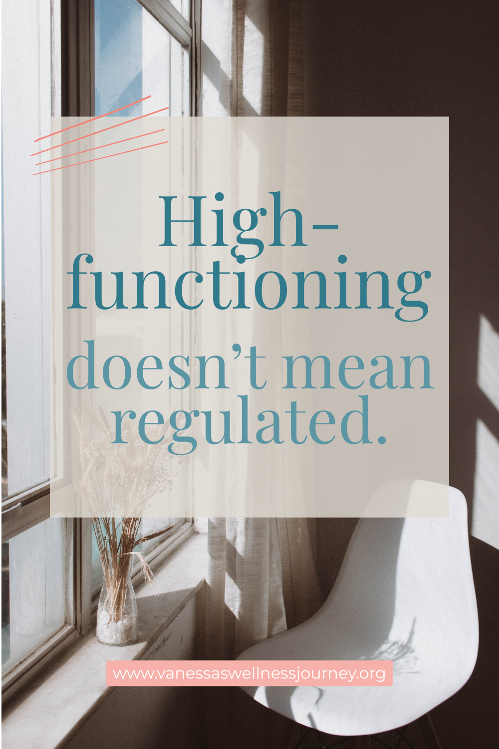 Empty chair sitting by a window with sun shining through