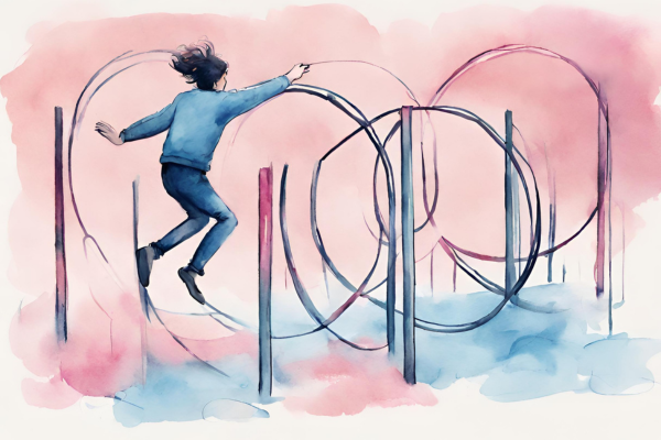 watercolour jumping through hoops website splash pages cause barrier