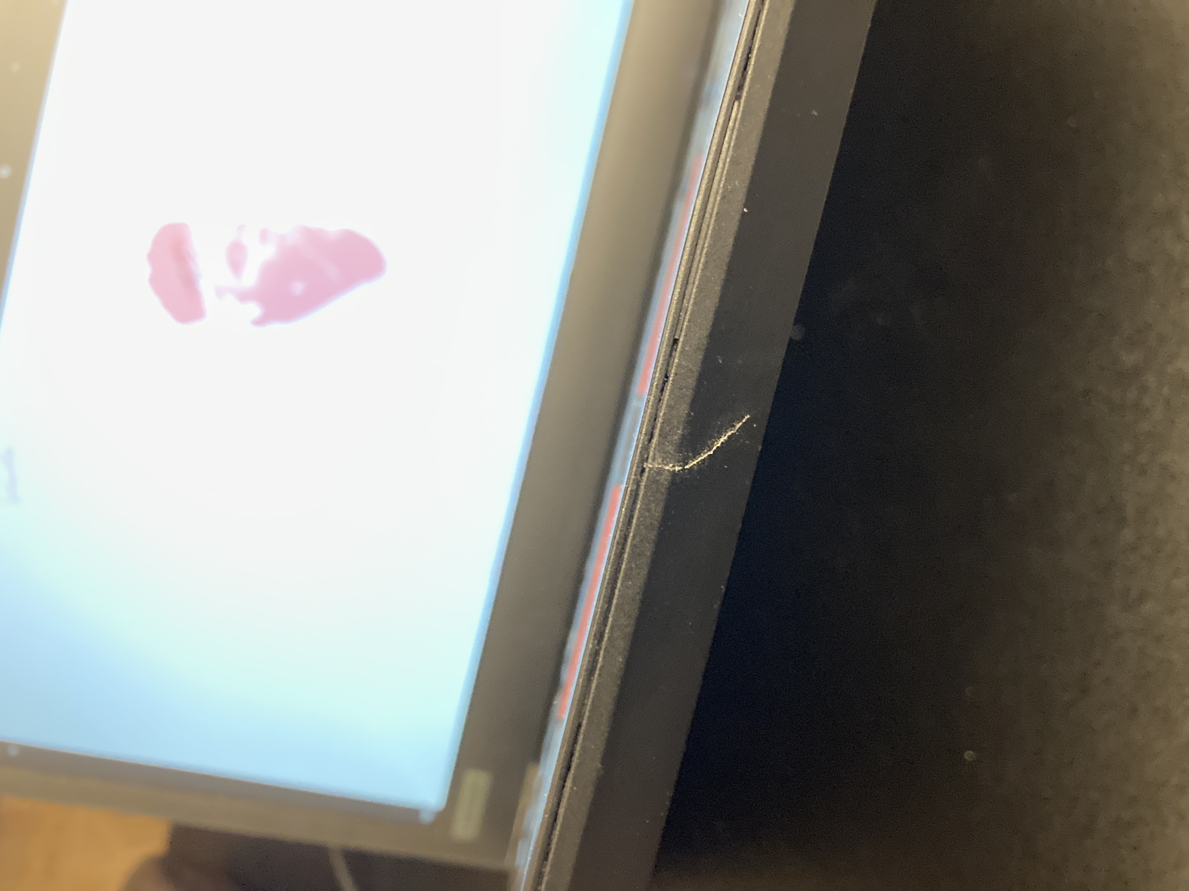 A crack on Thinkpad