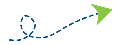 Dashed arrow pointing to the call to action