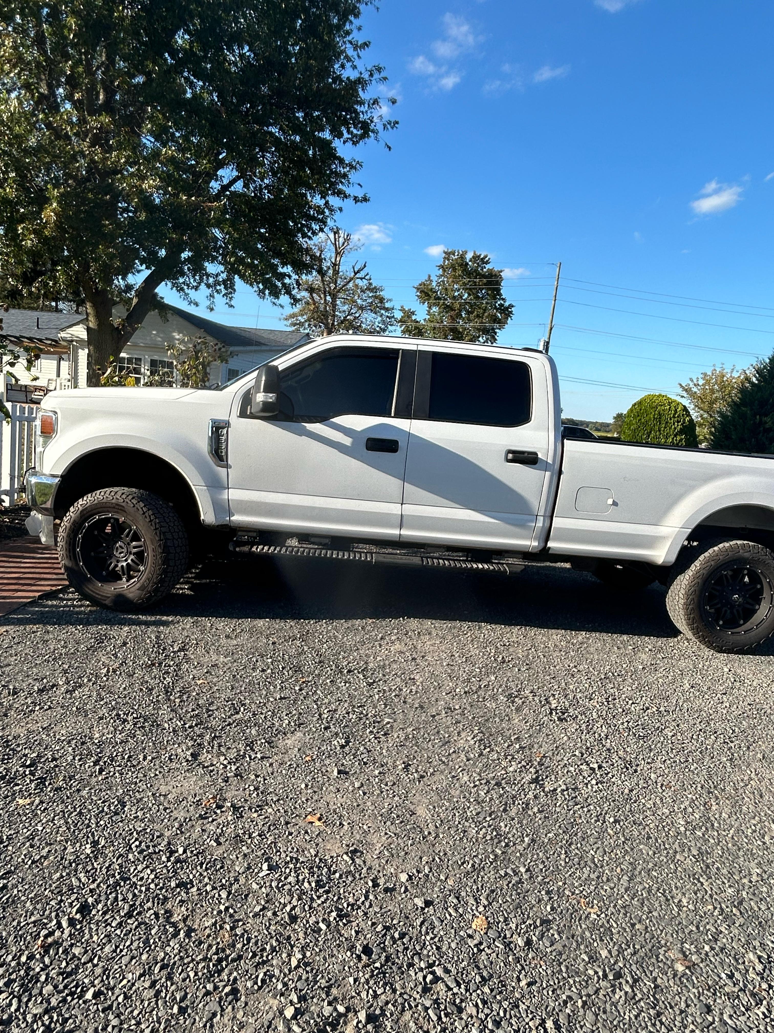 Cinematic car interior with tint