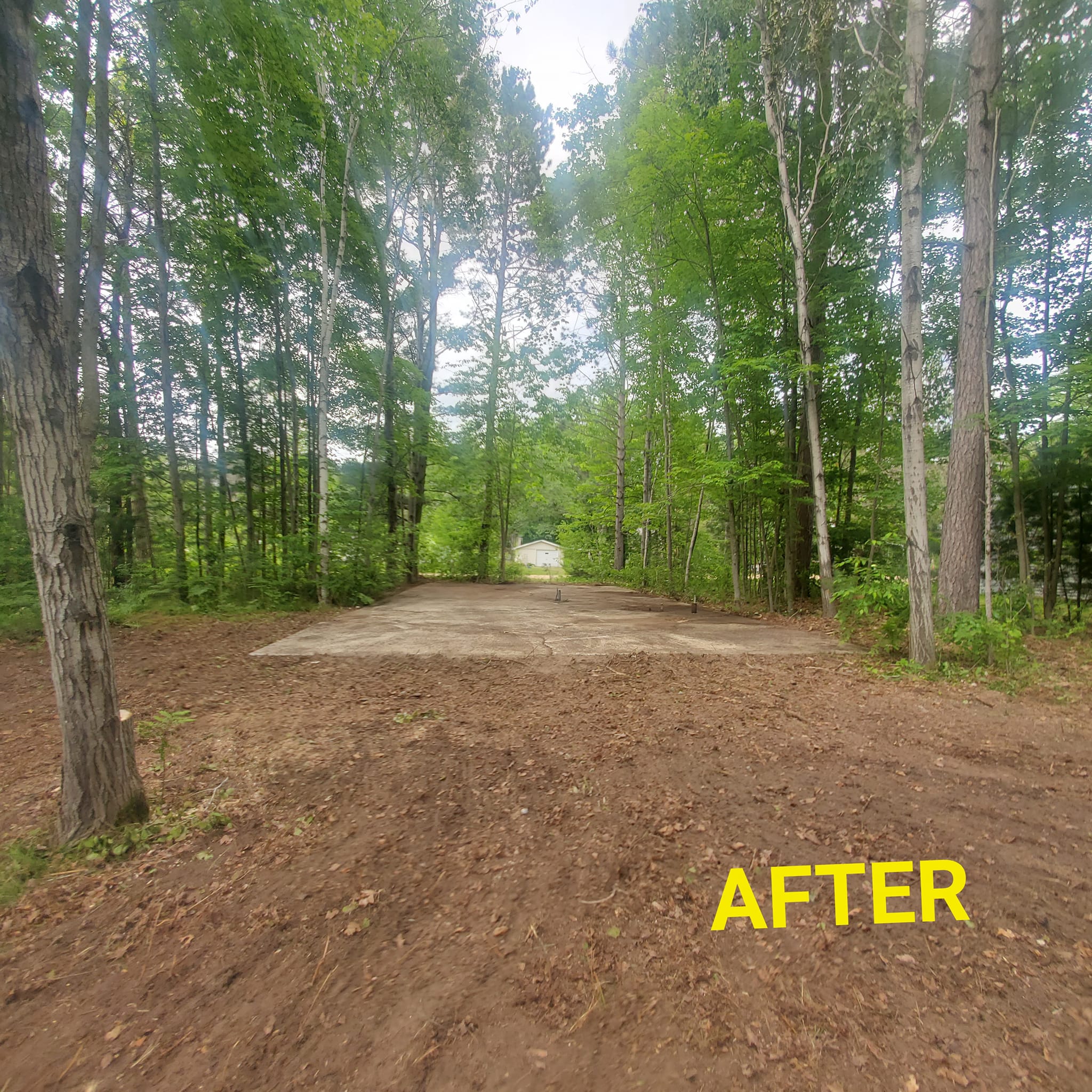 After image of a driveway restoration
