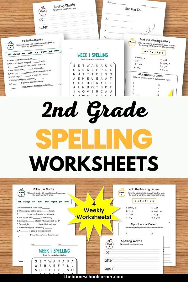 2nd grade spelling words
