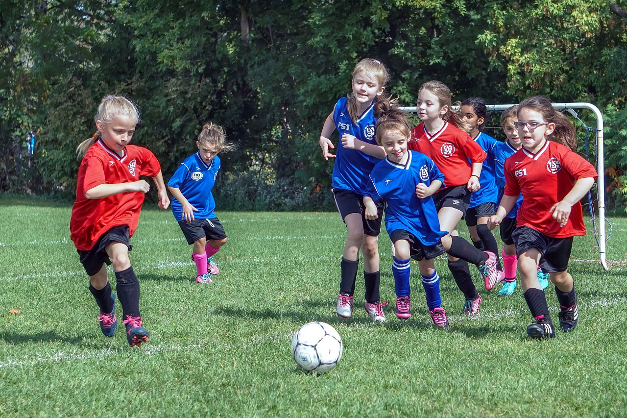 boys playing soccer