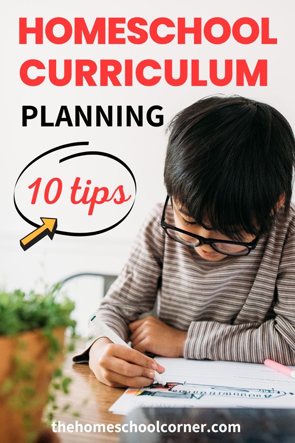 10 tips for curriculum planning Pinterest pin