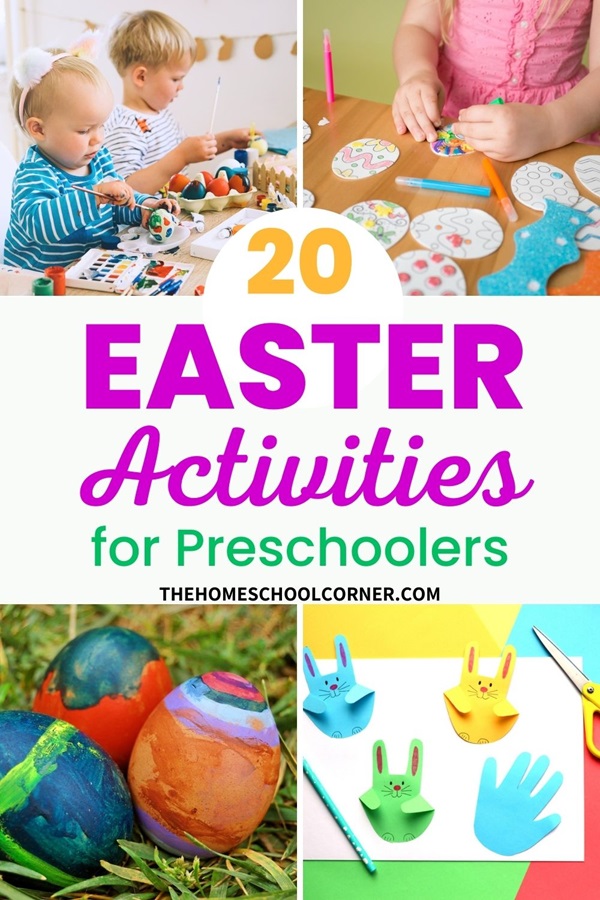 Pinterest pin highlights some Easter activities for kids