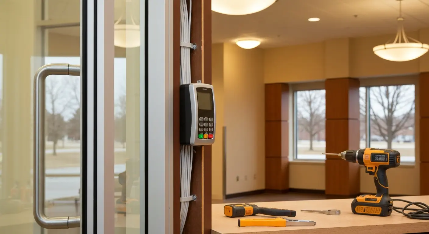 Door access control reader