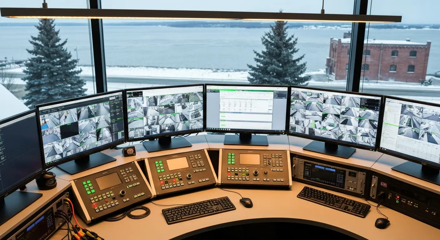 Security system control panel display