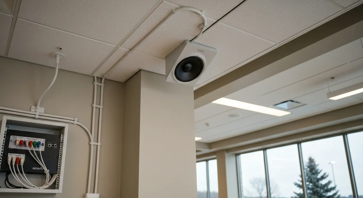 PA system installation