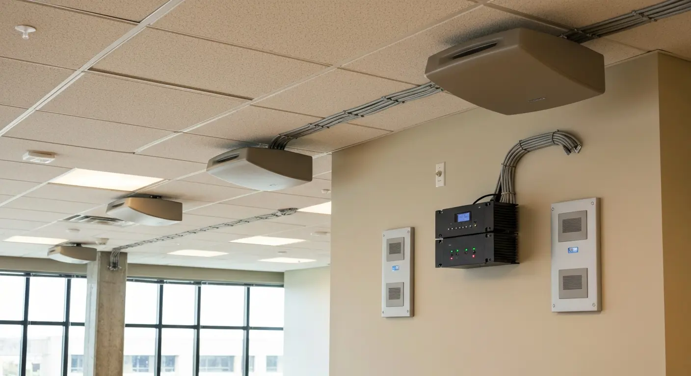 PA system installation project