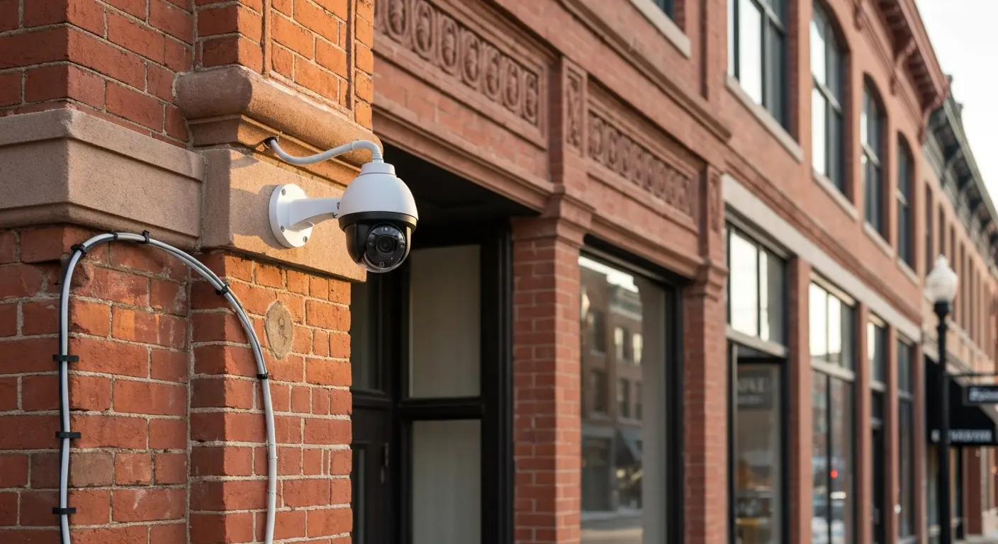 Security camera installation in downtown St. Paul
