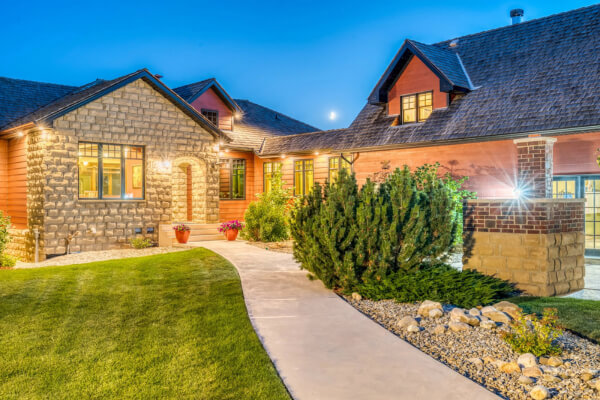 Exterior View of Custom Home Exterior View of Custom Home