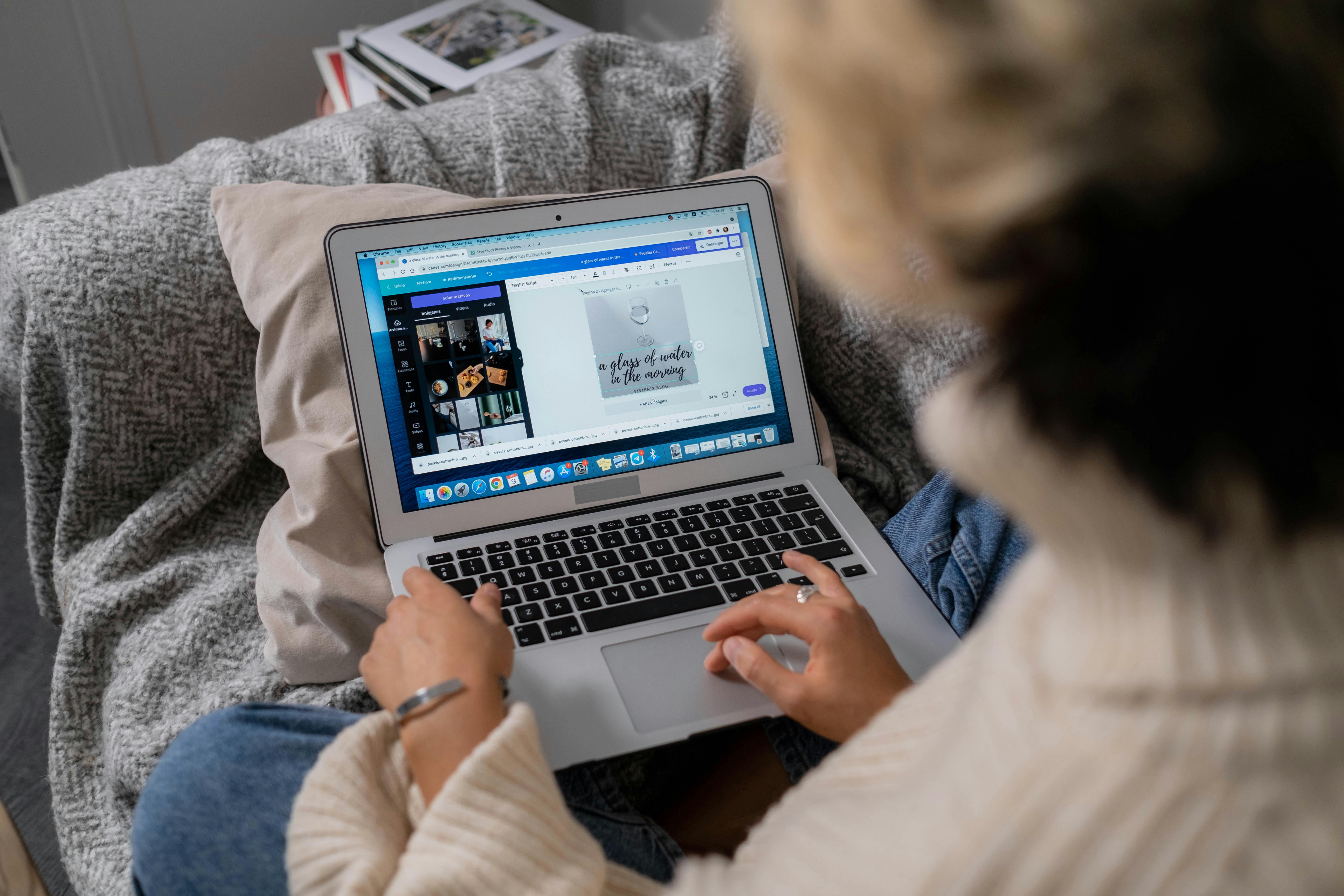 girl on canva