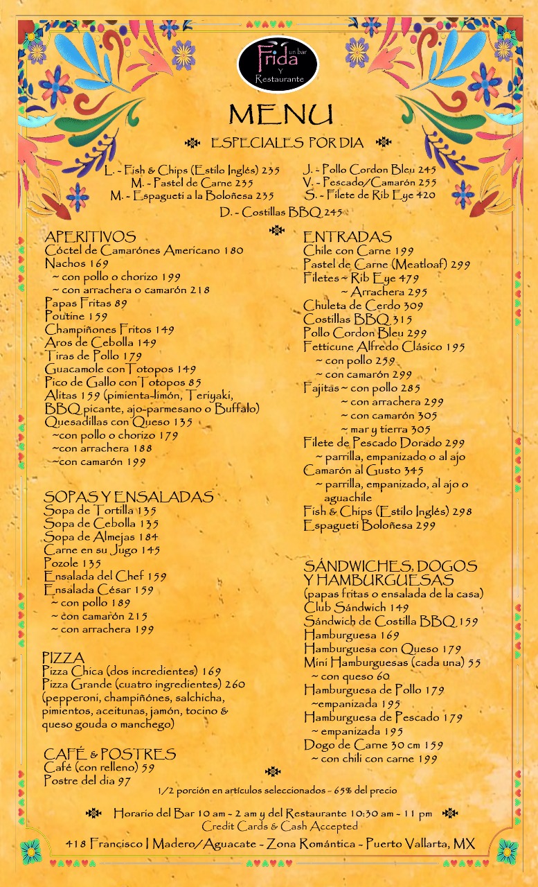 Menú Comida ES