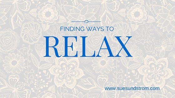 Finding ways to relax and destress