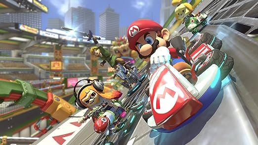 Mario Racing in Mario Kart 8