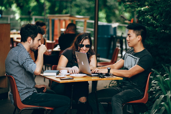 Teaching at a coffee shop