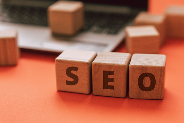 SEO Letters on Wooden Blocks