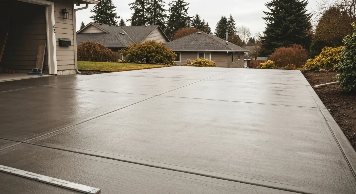 Concrete driveway project
